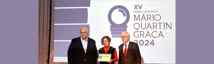 Renata Flaiban Zanete Vence o Prémio Científico Mário Quartin Graça 2024 Renata Flaiban Zanete Vence o Prémio Científico Mário Quartin Graça 2024